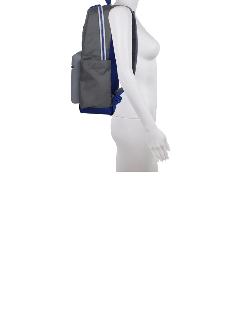 CROCS Gray and Blue Men's Backpack with Front Pocket